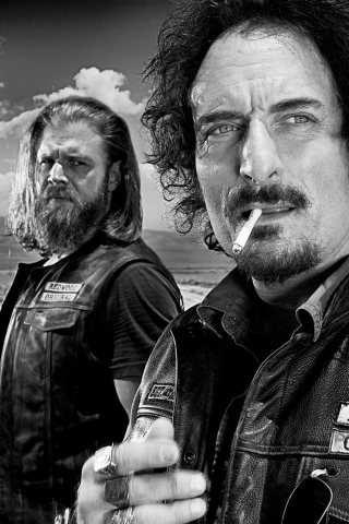 Opie and Tig in Sons of Anarchy wallpaper 320x480