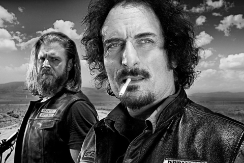 Sfondi Opie and Tig in Sons of Anarchy 480x320