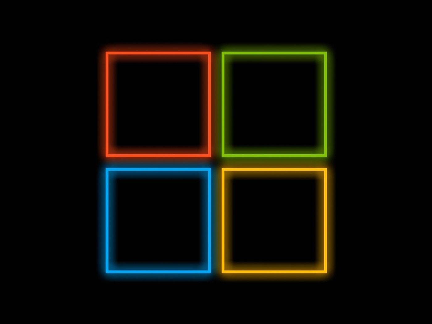Das OS Windows 10 Neon Wallpaper 1400x1050