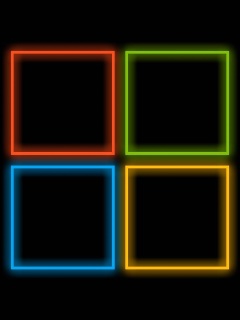 OS Windows 10 Neon wallpaper 240x320