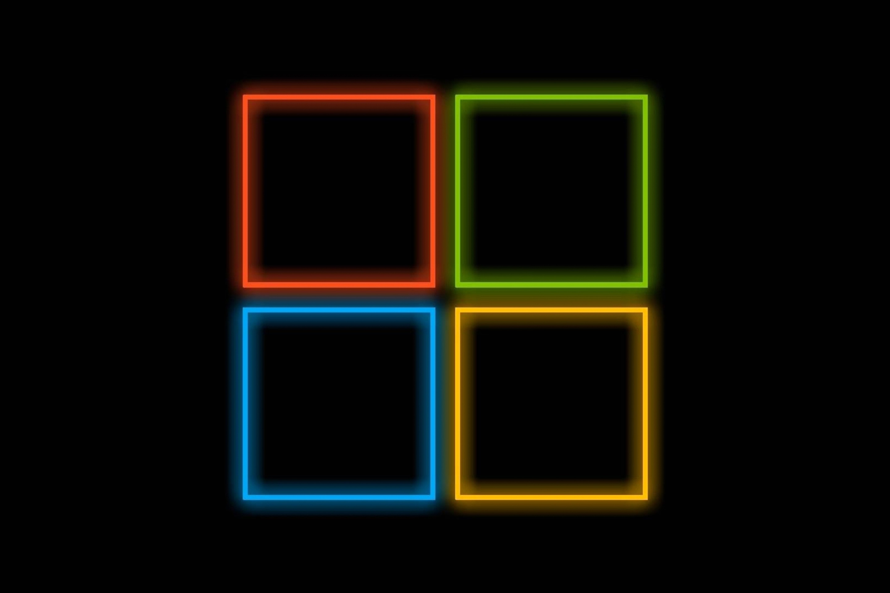 Das OS Windows 10 Neon Wallpaper 2880x1920