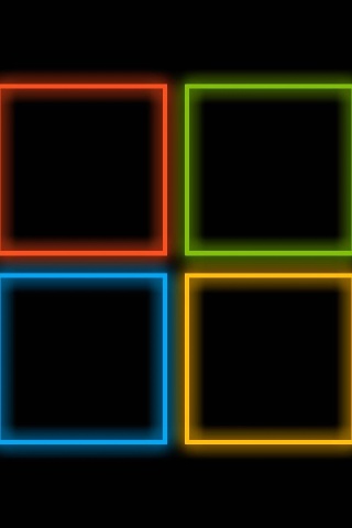 Das OS Windows 10 Neon Wallpaper 320x480