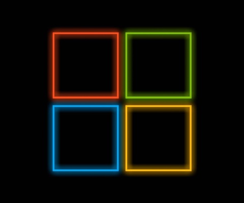 OS Windows 10 Neon wallpaper 480x400