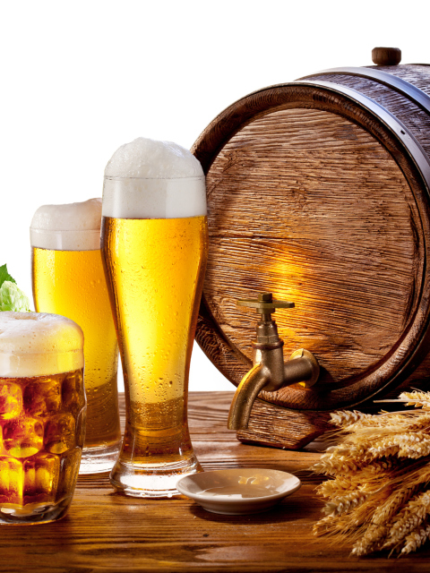 Fondo de pantalla Beer Barrel 480x640