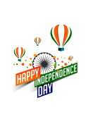 Fondo de pantalla Happy Independence Day of India 2016, 2017 132x176