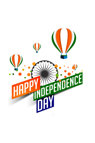 Fondo de pantalla Happy Independence Day of India 2016, 2017 320x480