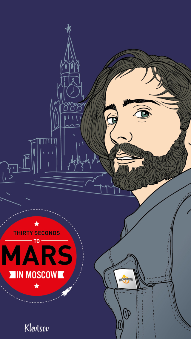 Das 30 Seconds To Mars In Moscow Wallpaper 640x1136