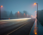 Обои Road in Fog 176x144