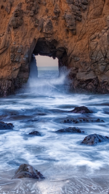 Sfondi Pfeiffer Beach 360x640