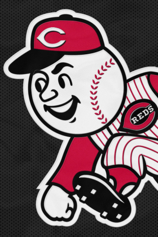 Fondo de pantalla Cincinnati Reds Baseball team 320x480