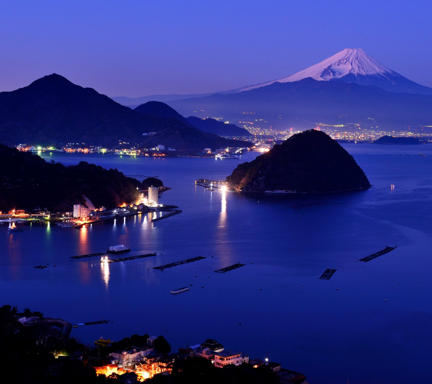 Sfondi Night Fuji 1440x1280