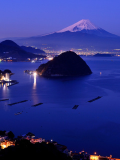 Sfondi Night Fuji 240x320