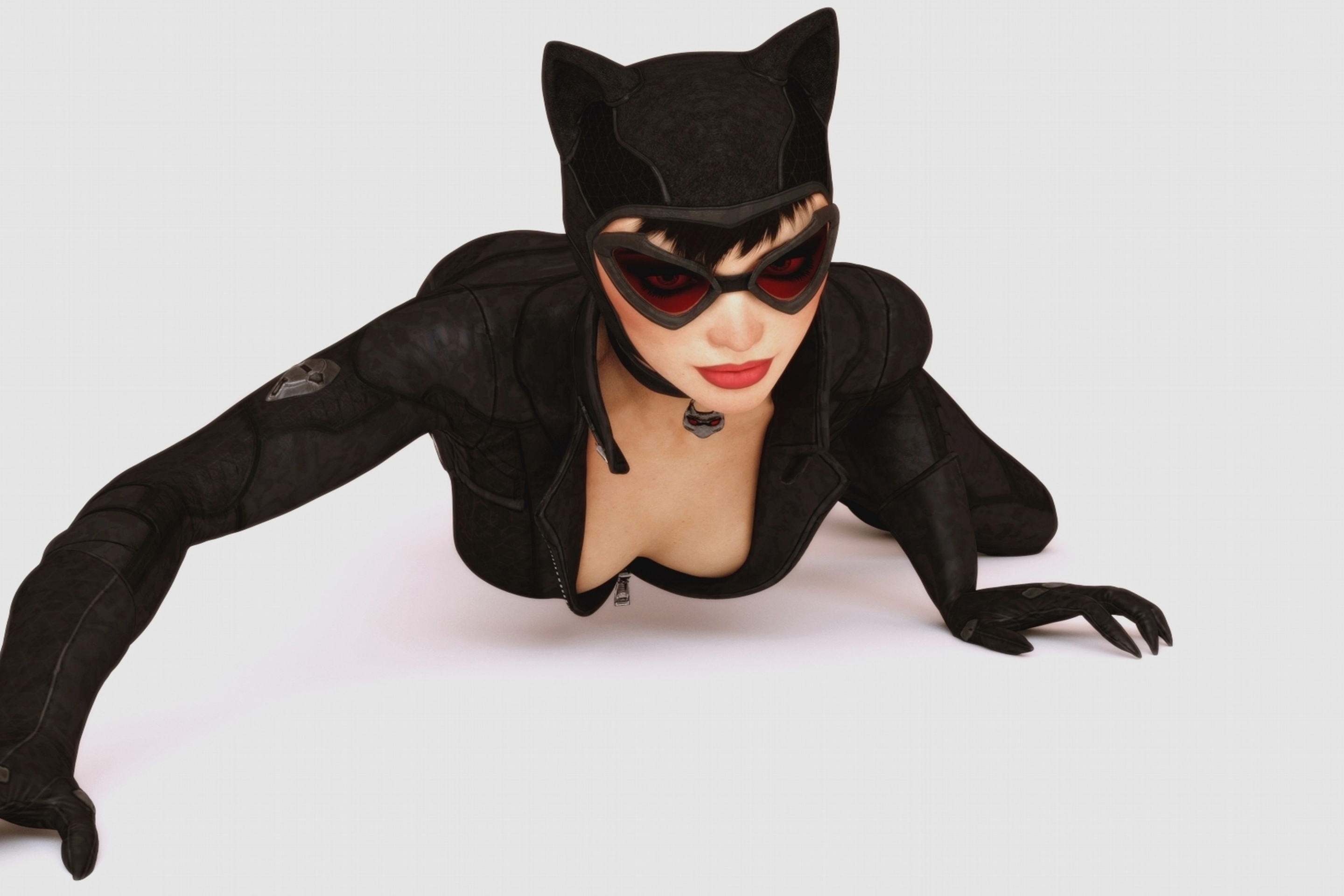 Batman Arkham City Video Game Catwoman Wallpaper for Samsung Galaxy S7.