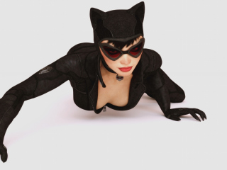 Das Batman Arkham City Video Game Catwoman Wallpaper 320x240