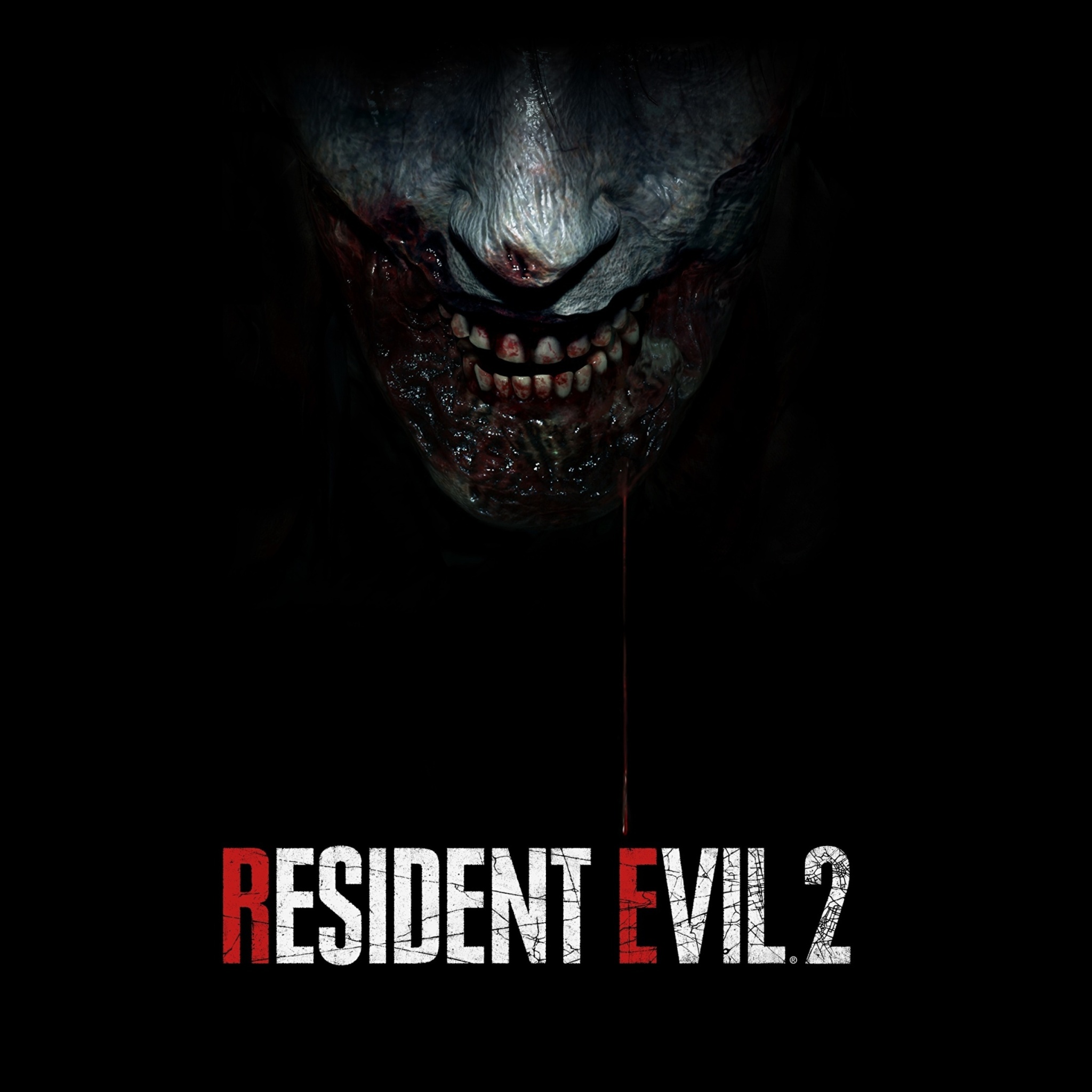 Обои Resident Evil 2 2019 Zombie Emblem 2048x2048