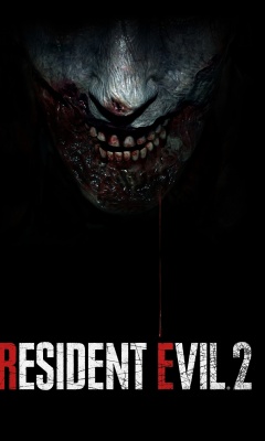 Das Resident Evil 2 2019 Zombie Emblem Wallpaper 240x400