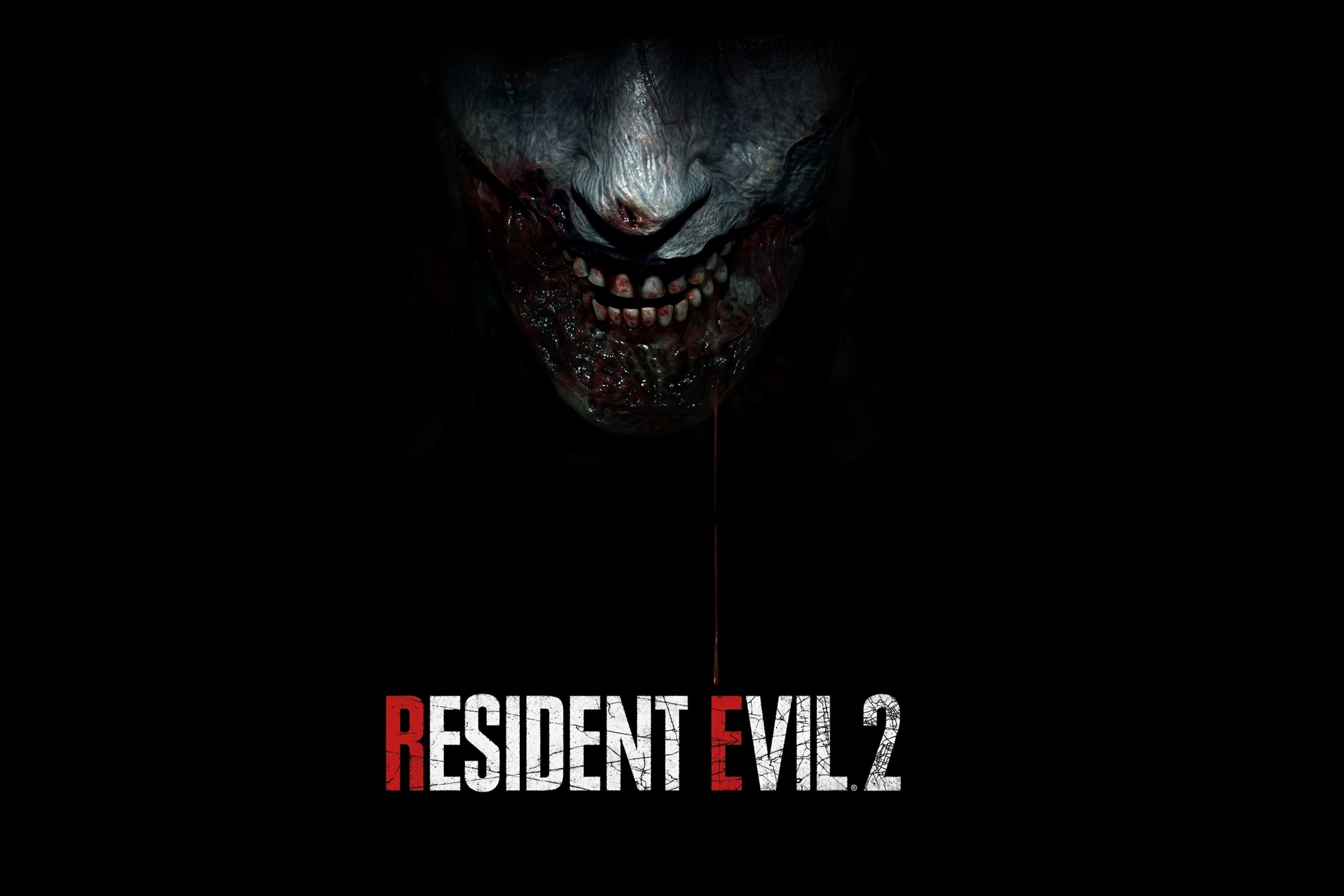 Das Resident Evil 2 2019 Zombie Emblem Wallpaper 2880x1920