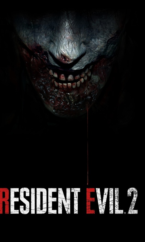 Resident Evil 2 2019 Zombie Emblem wallpaper 480x800