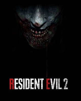 Resident Evil 2 2019 Zombie Emblem Background for 240x320