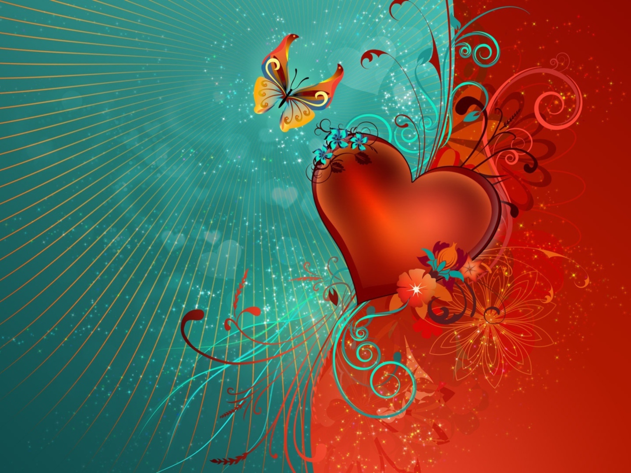 Das Love Heart Wallpaper 1280x960