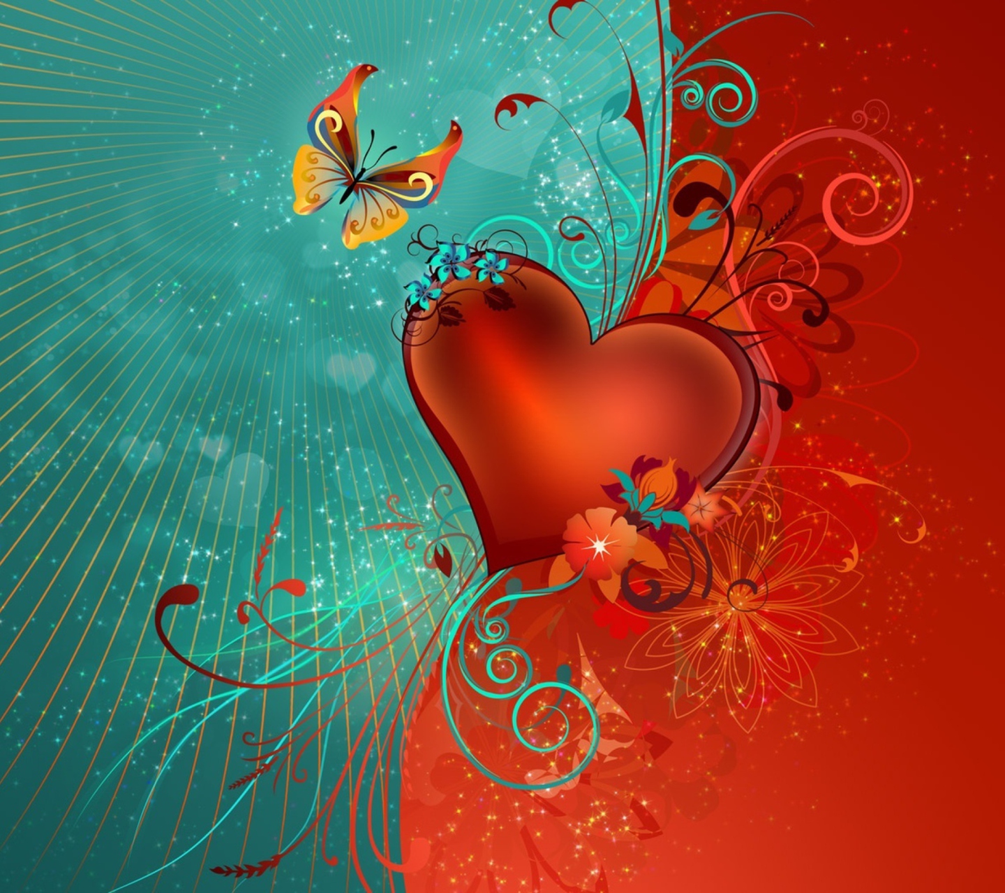 Love Heart wallpaper 1440x1280