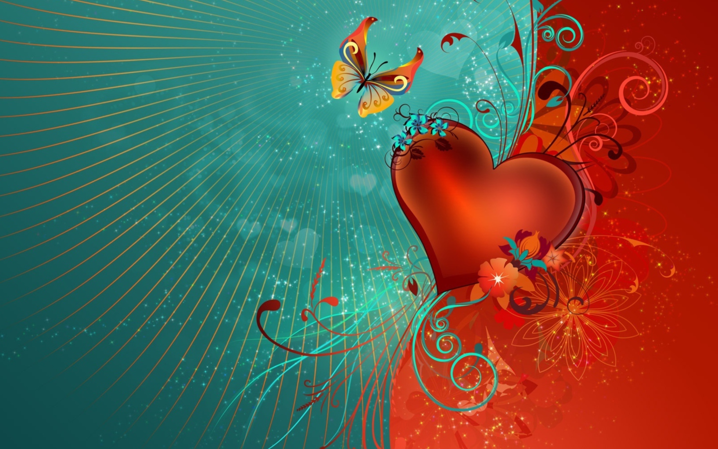 Das Love Heart Wallpaper 1440x900
