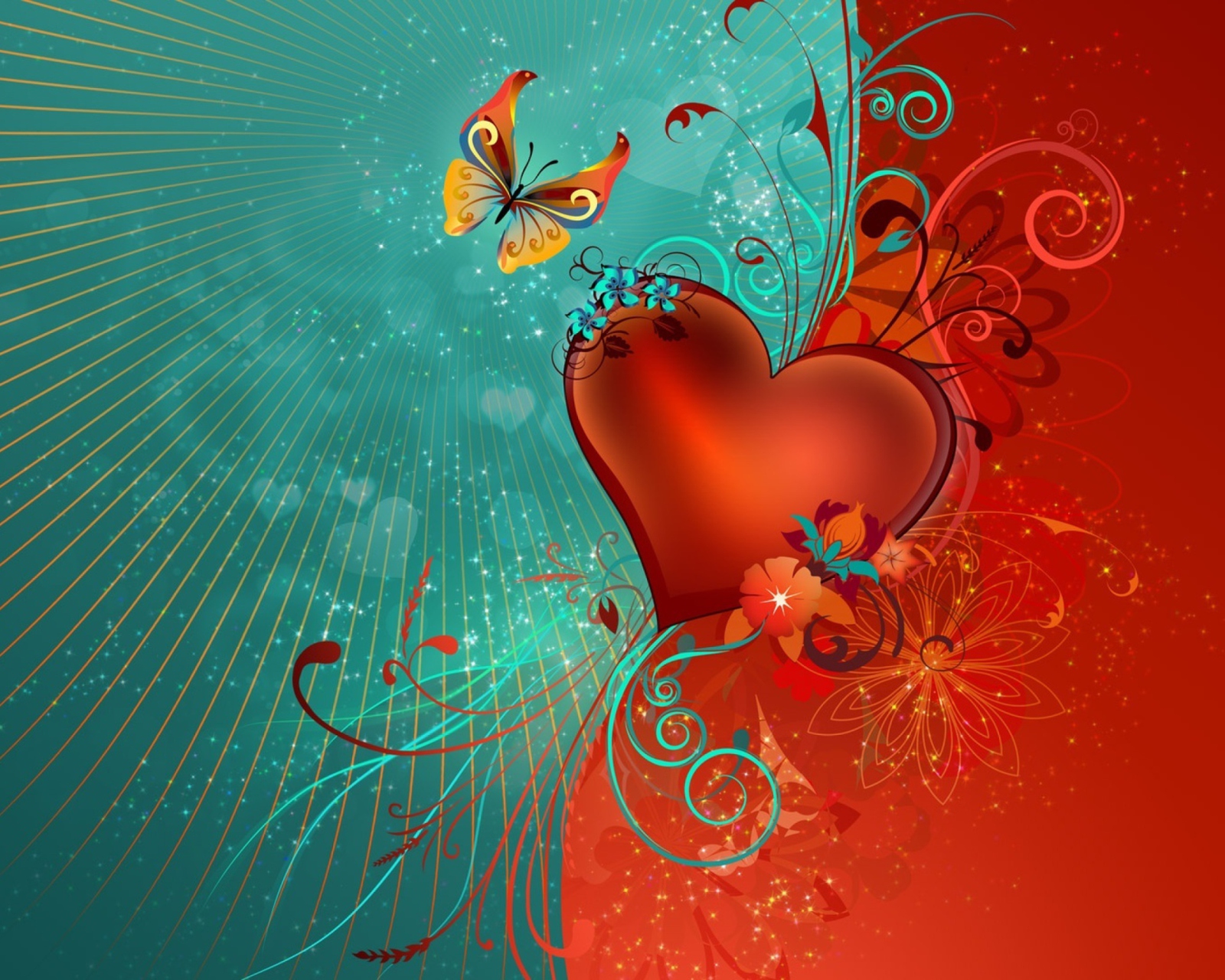 Love Heart wallpaper 1600x1280