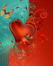Das Love Heart Wallpaper 176x220