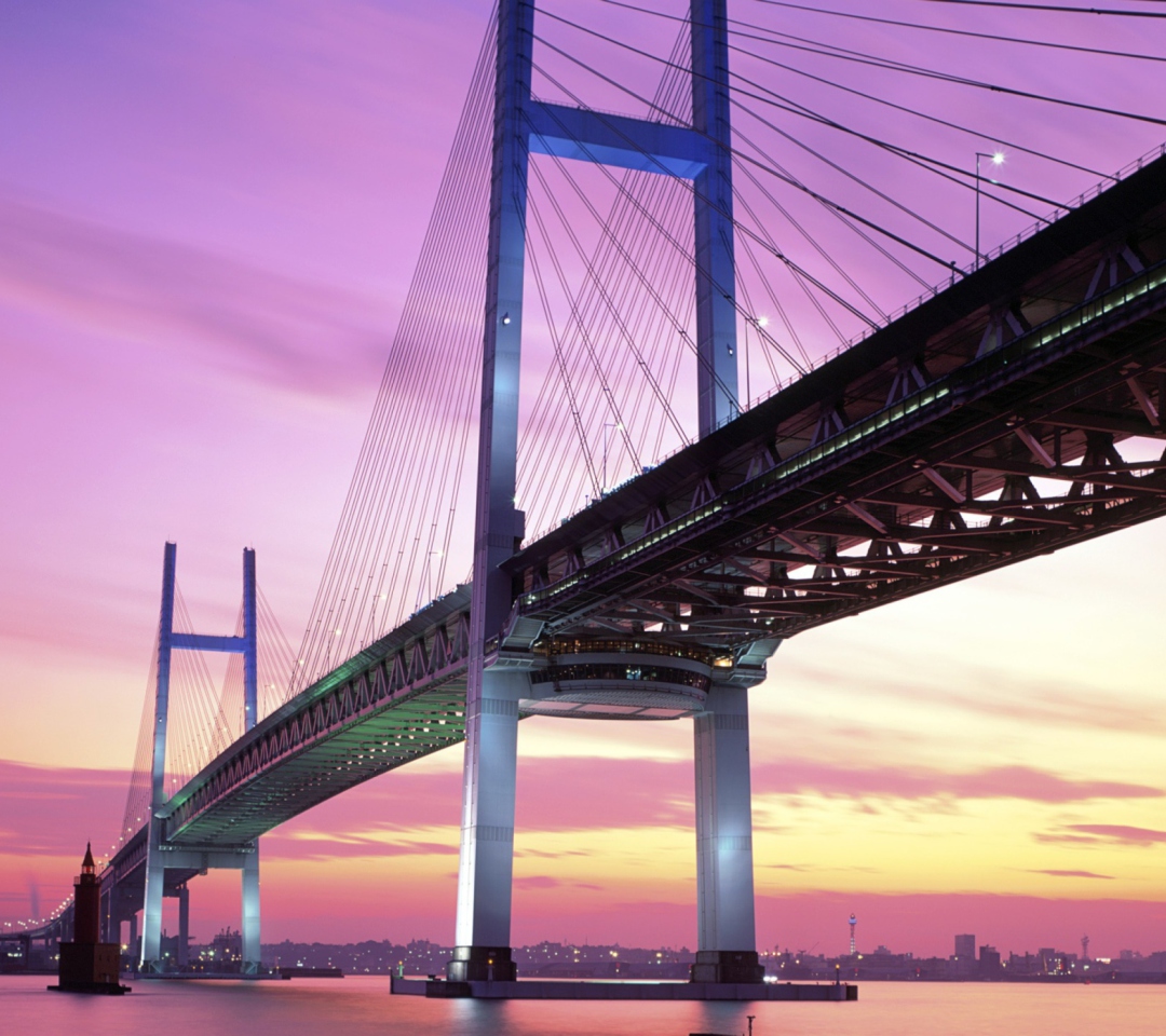 Das Yokohama Bay Bridge Japan Wallpaper 1080x960