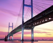 Das Yokohama Bay Bridge Japan Wallpaper 176x144