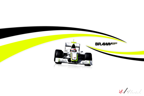 Sfondi Brawn GP by FordGT 480x320