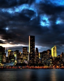 Fondo de pantalla New York Skyline 128x160