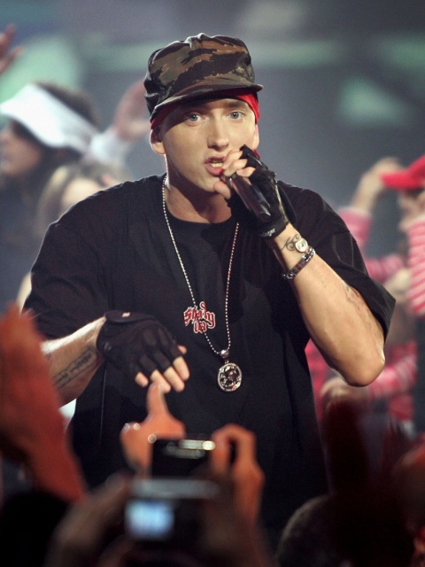Fondo de pantalla Eminem Live Concert 480x640