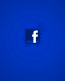 Das Facebook Social Network Logo Wallpaper 128x160