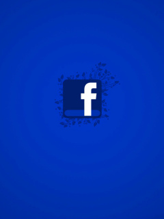 Обои Facebook Social Network Logo 240x320