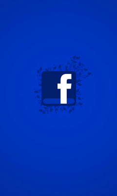 Das Facebook Social Network Logo Wallpaper 240x400