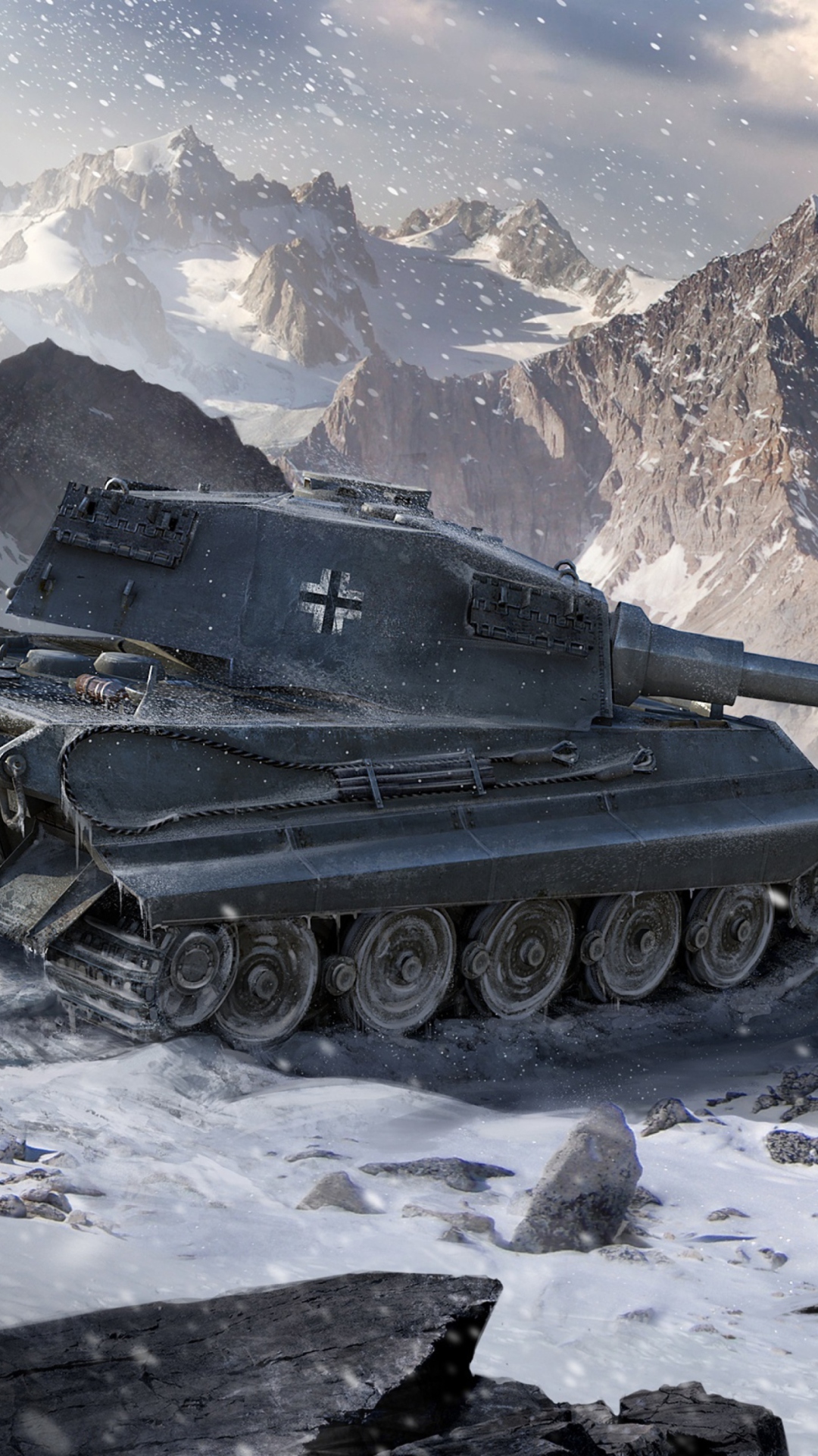 Fondo de pantalla Tiger II - World of Tanks 1080x1920