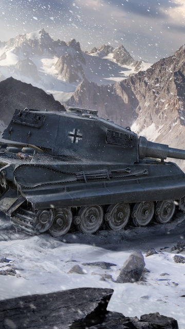 Fondo de pantalla Tiger II - World of Tanks 360x640