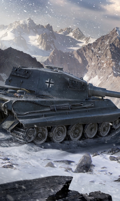 Das Tiger II - World of Tanks Wallpaper 480x800
