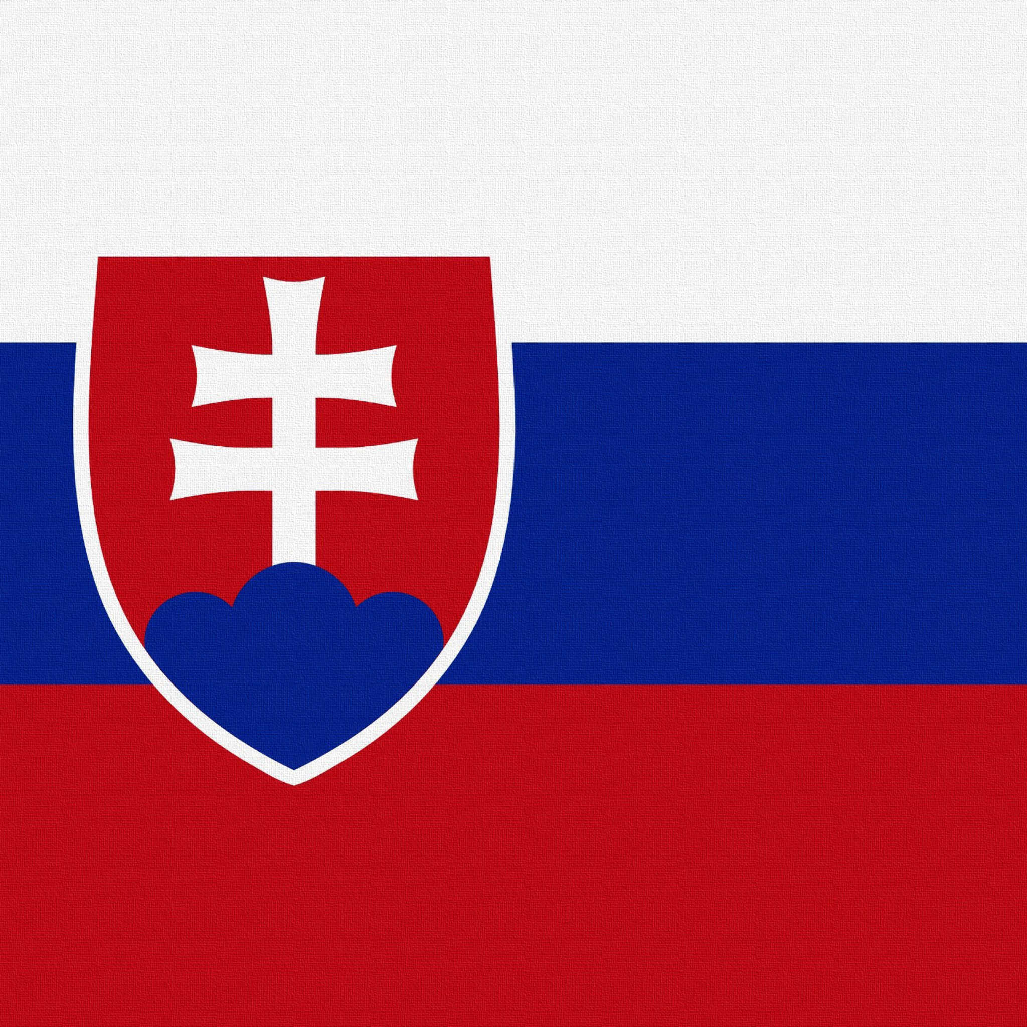 Обои Slovakia Flag 2048x2048