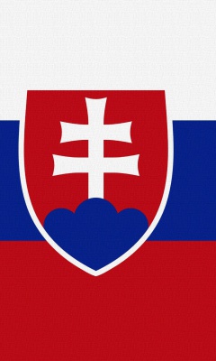 Das Slovakia Flag Wallpaper 240x400