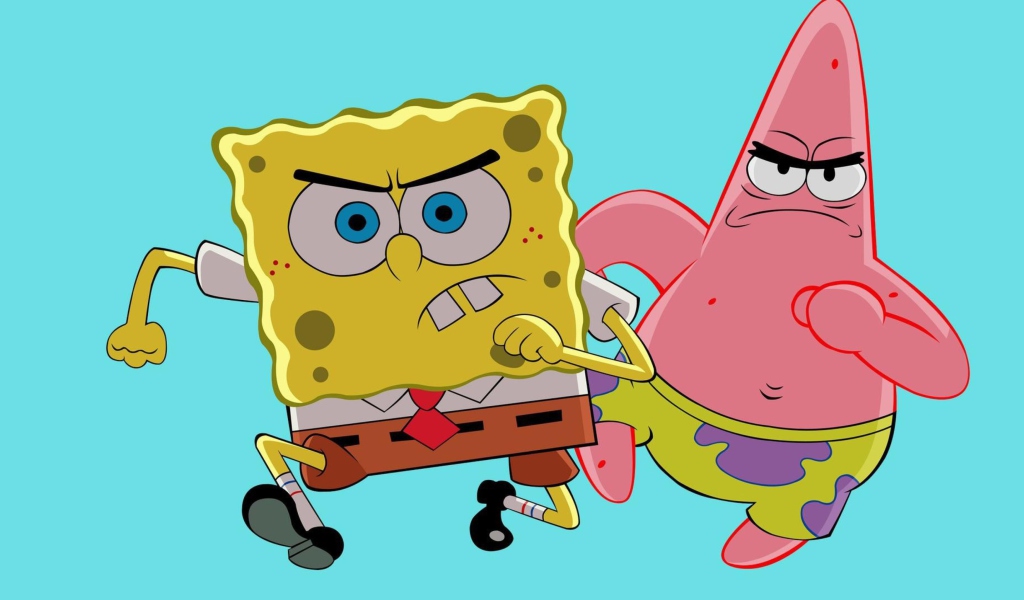 Fondo de pantalla Grumpy Spongebob 1024x600