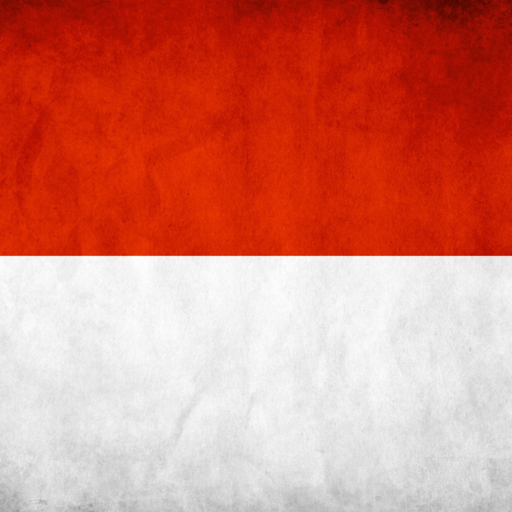 Обои Indonesia Grunge Flag 1024x1024