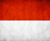 Das Indonesia Grunge Flag Wallpaper 176x144