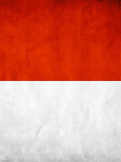 Das Indonesia Grunge Flag Wallpaper 240x320