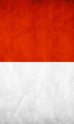 Das Indonesia Grunge Flag Wallpaper 240x400