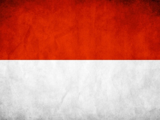 Das Indonesia Grunge Flag Wallpaper 320x240