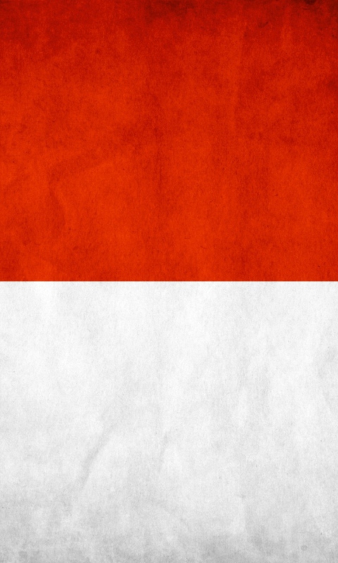 Обои Indonesia Grunge Flag 480x800