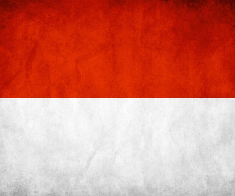 Das Indonesia Grunge Flag Wallpaper 960x800