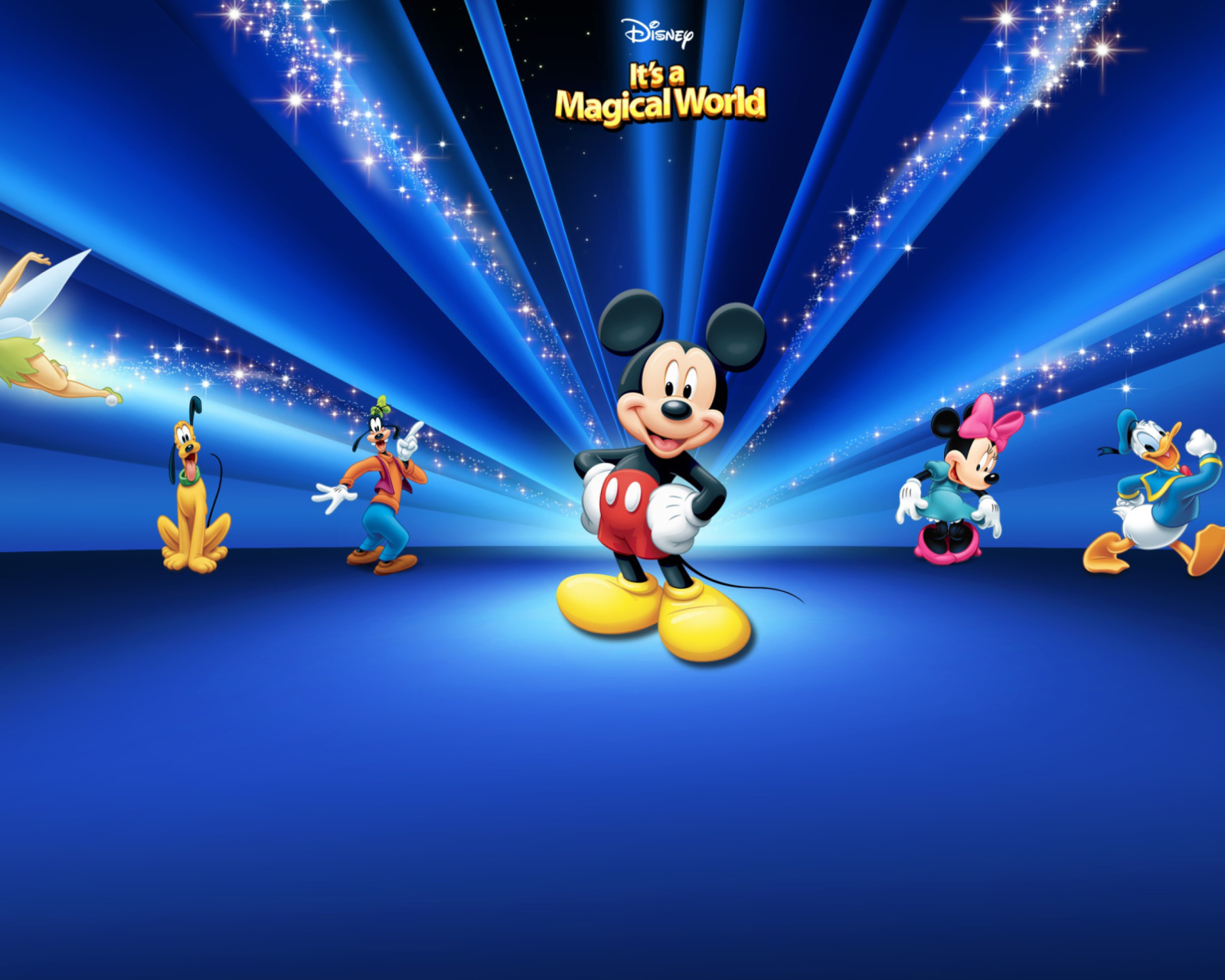 Sfondi Disney Characters Dark Blue 1600x1280